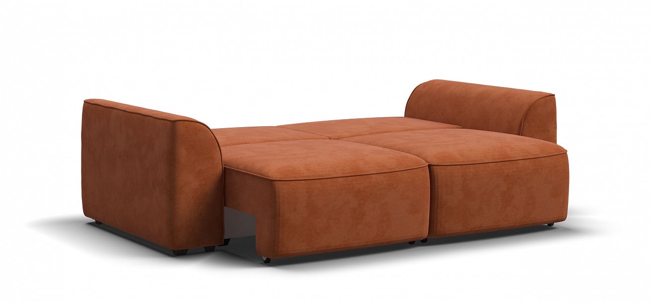 Диван Кинг Модуль велюр Алькантара оранж