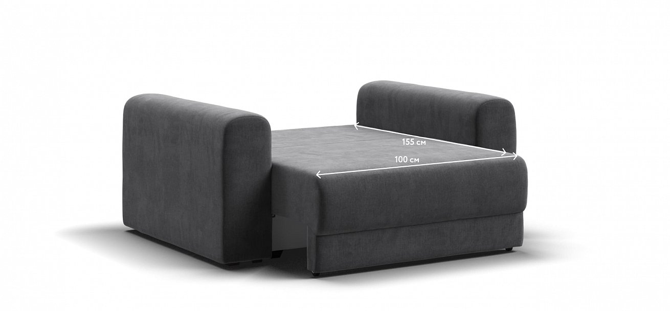 Кресло Ричмонд Модуль велюр Монолит серый