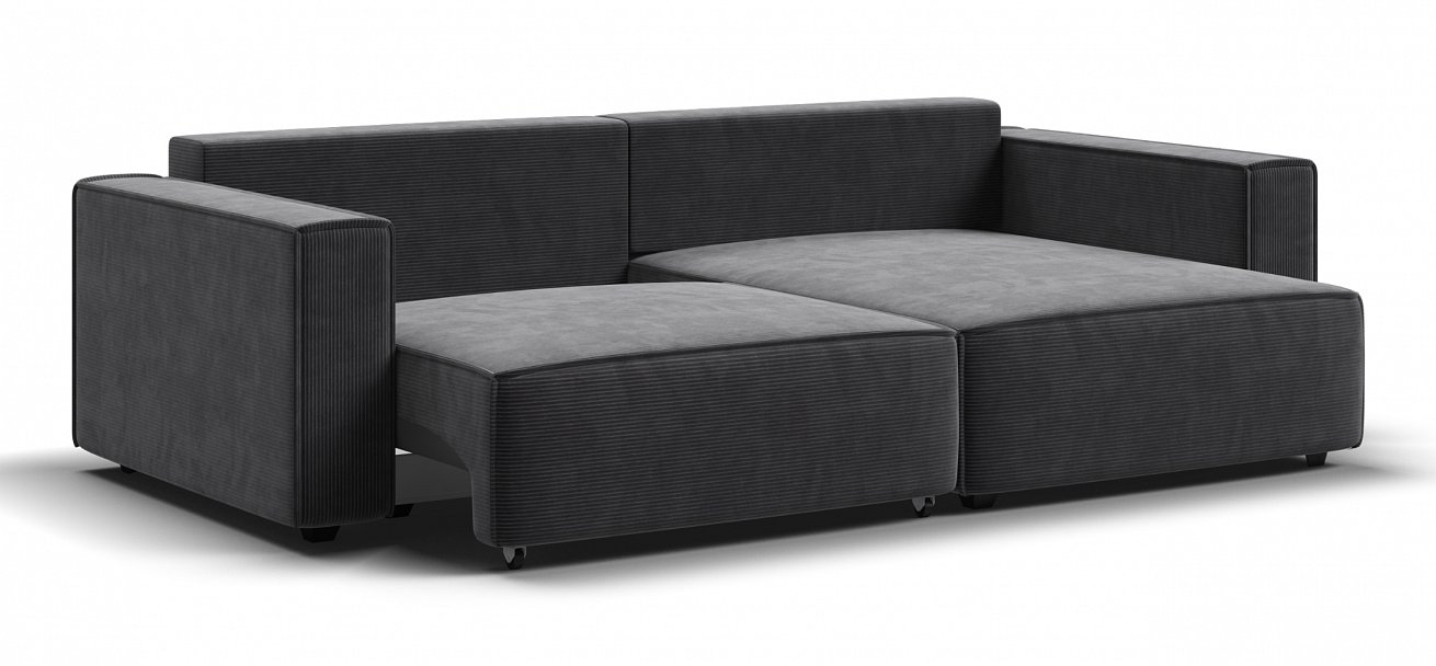 Угловой диван Босс Софт Модуль Вельвет Корд графит