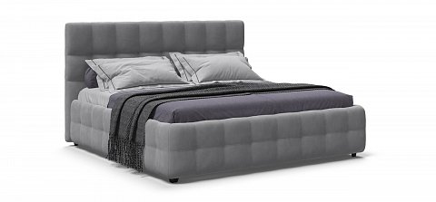 Босс Кровать+ПМ 180*200 велюр Монолит сталь 1
