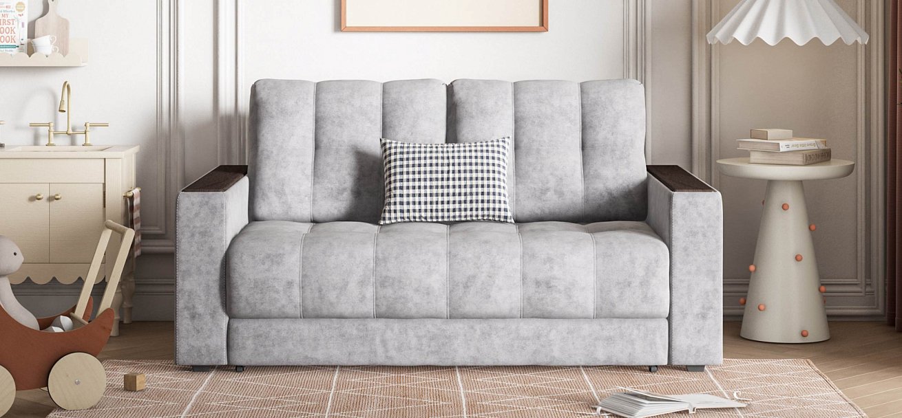 Диван Босс двухместный велюр Роял агат