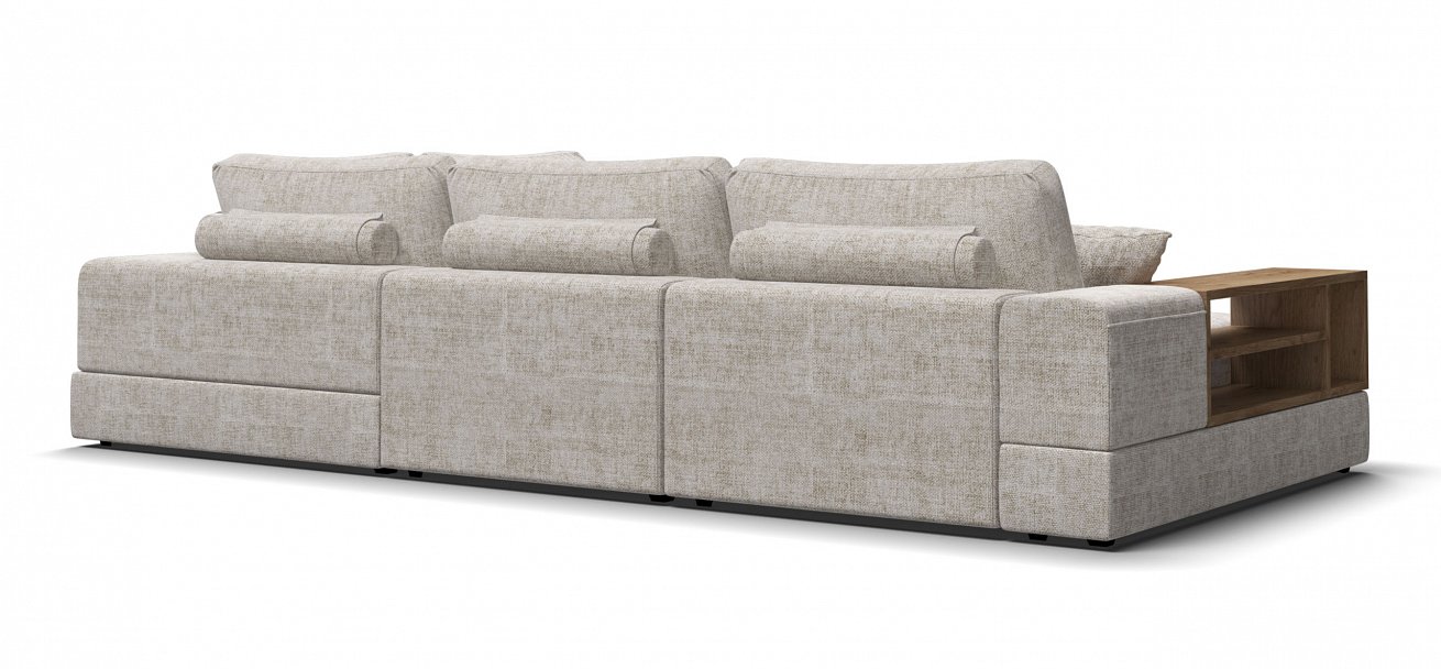 П-образный диван-кровать Босс Модуль Шенилл Смарт кварц