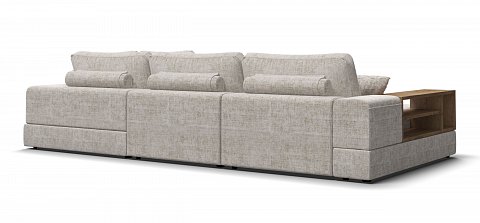 П-образный диван-кровать Босс Модуль Шенилл Смарт кварц 3