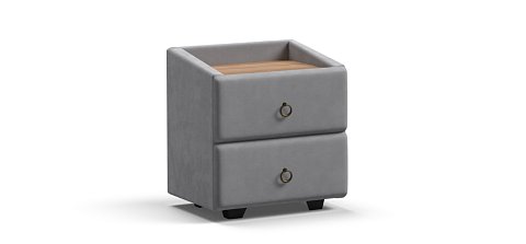 Тумба Босс Классик велюр Монолит Сталь, Орех Селект 1