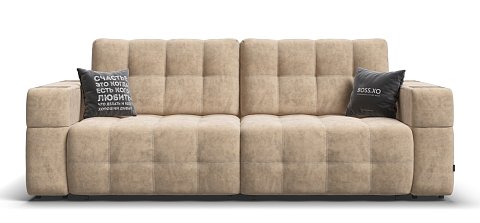 Диван Босс ХО велюр Роял шампань / Снежная Сонома 1