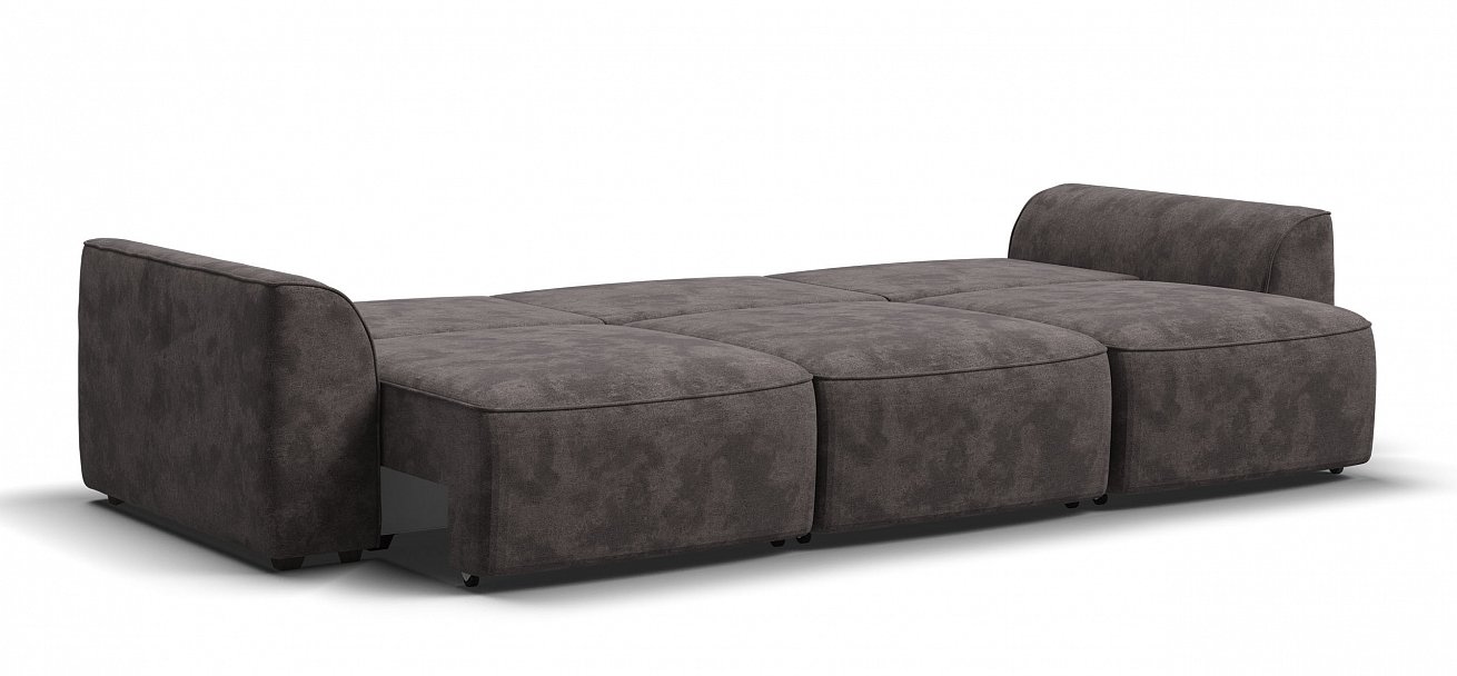 Диван Кинг Модуль Макс велюр Алькантара серый