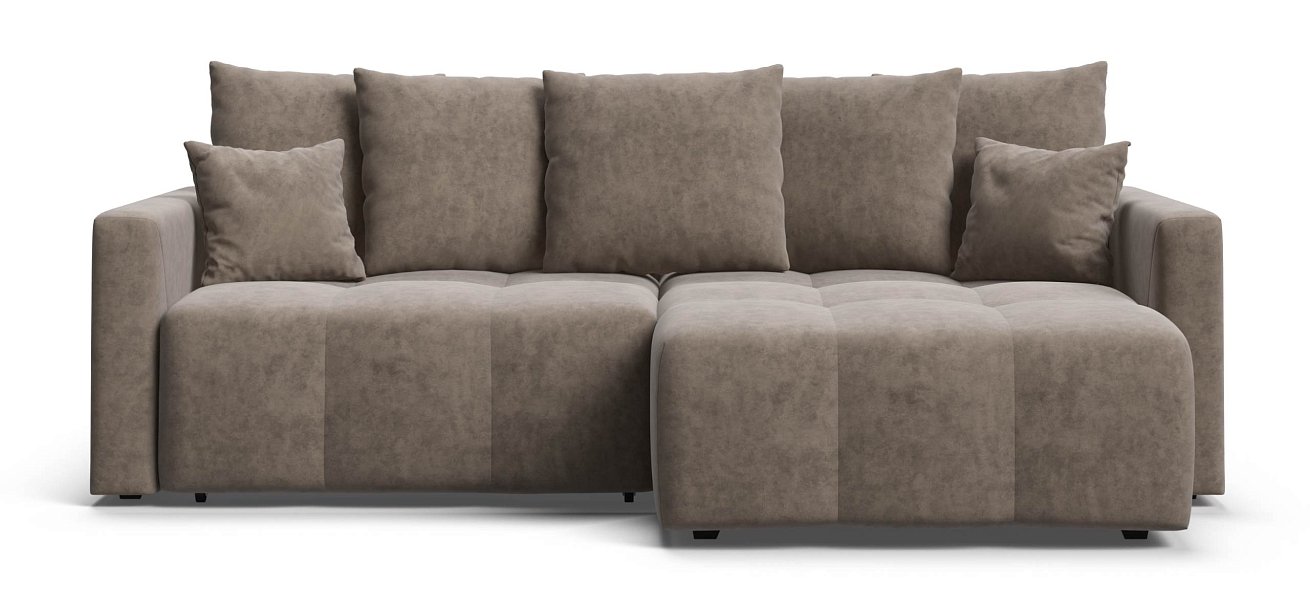 Угловой диван Босс Тренд велюр Роял тауп