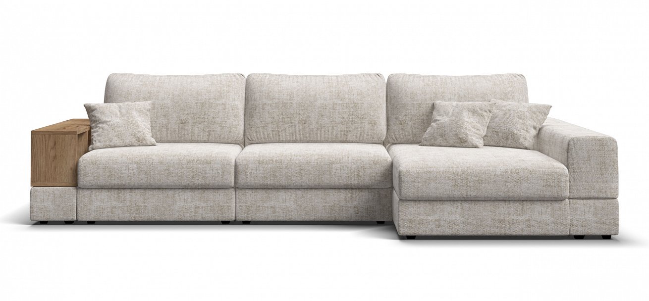 Угловой диван-кровать Босс Модуль ХЛ Шенилл Смарт кварц