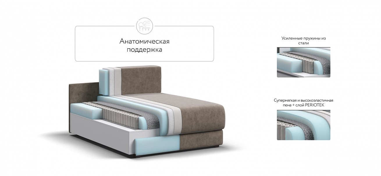 Ричмонд Модуль оттоманка велюр Роял тауп