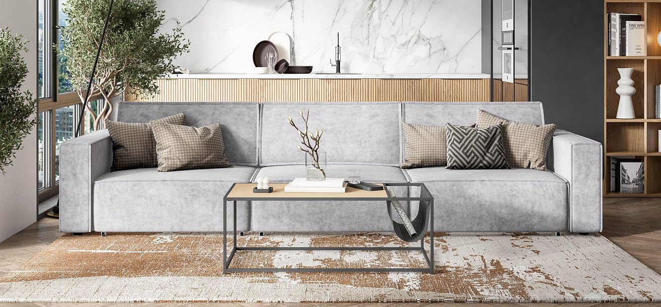 Диван Босс Софт Модуль Макс велюр Роял агат