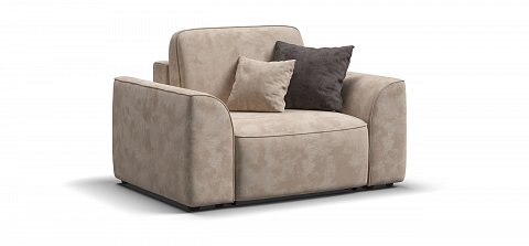 Кресло Кинг Модуль велюр Алькантара пепел 1