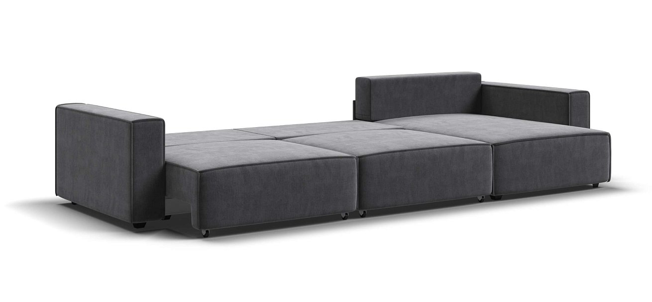 Угловой диван Босс Софт Модуль Макс велюр Монолит серый