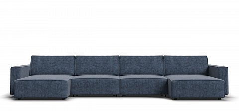 П-образный диван Босс Софт Модуль велюр Роял синий 2