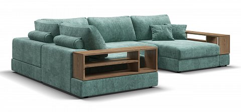 П-образный диван-кровать Босс Модуль Шенилл Глосс минт