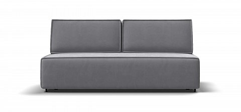 Диван Норд мини велюр Монолит сталь 1