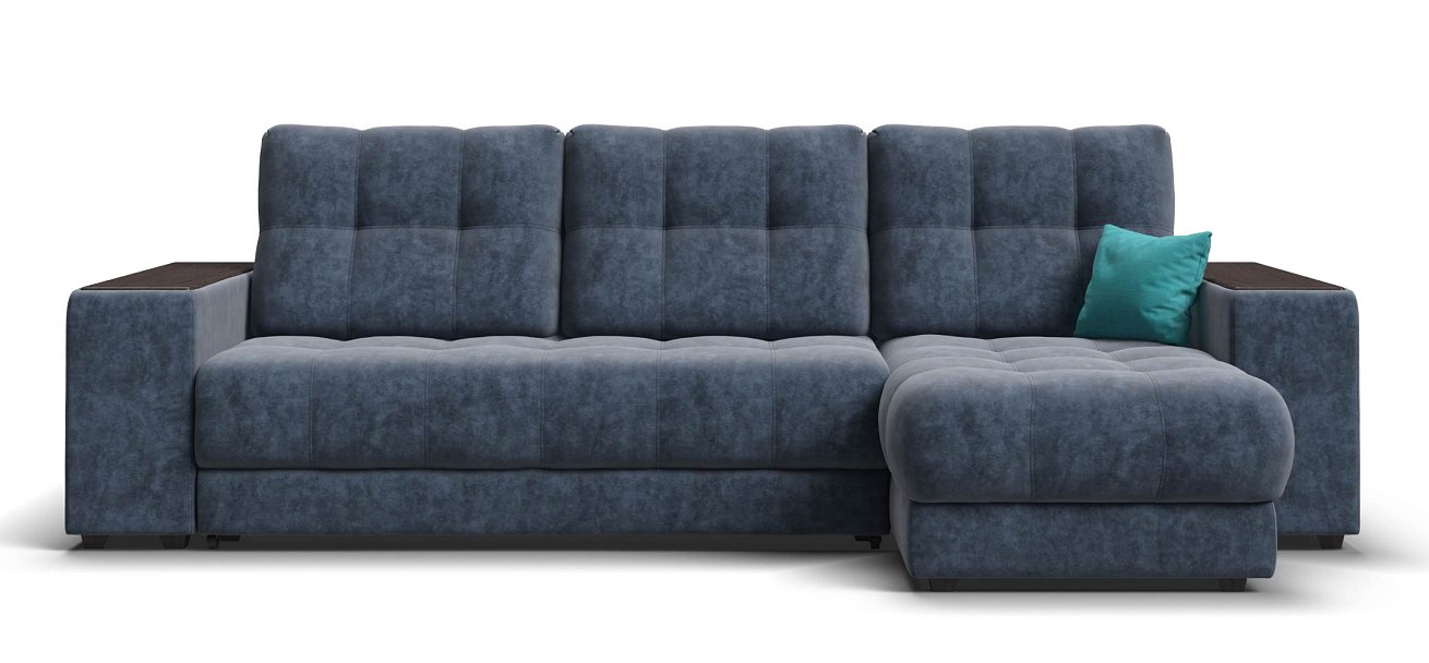 Угловой диван Босс ХЛ велюр Роял синий