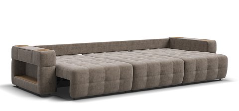 Диван Босс ХО Макс велюр Роял тауп / Дымчатый Крафт 3