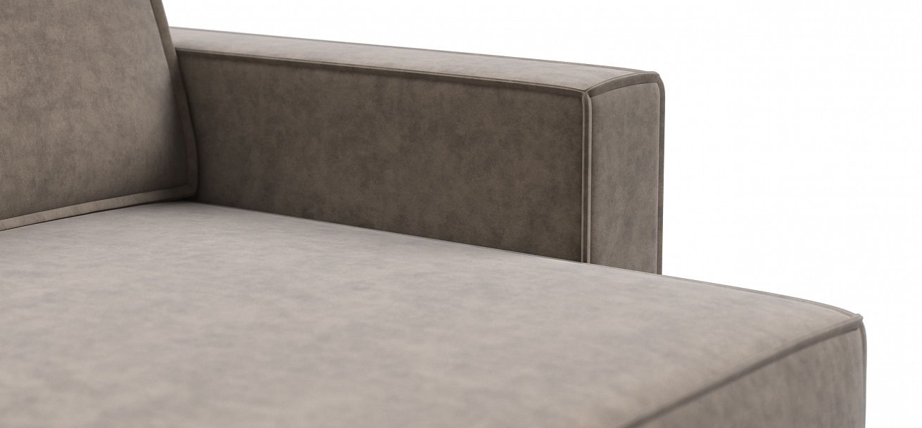 П-образный диван Босс Софт Модуль велюр Роял тауп