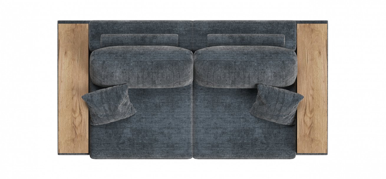 Диван-кровать Босс Модуль Шенилл Глосс карбон