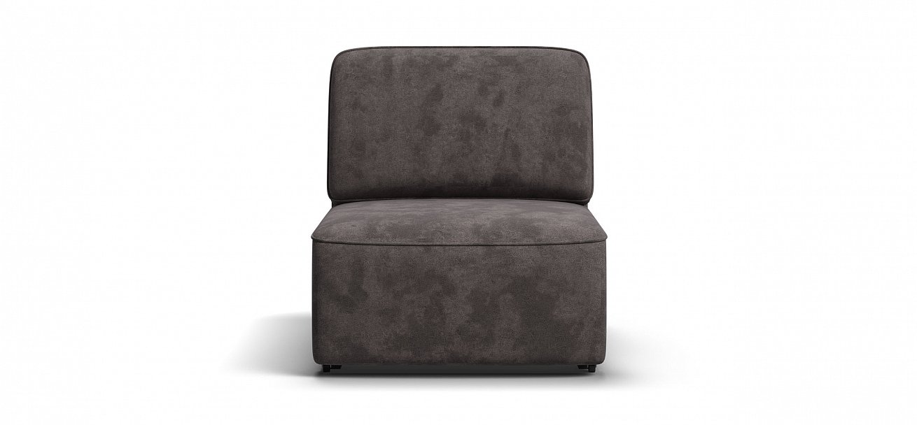 Кресло Кинг Модуль велюр Алькантара серый