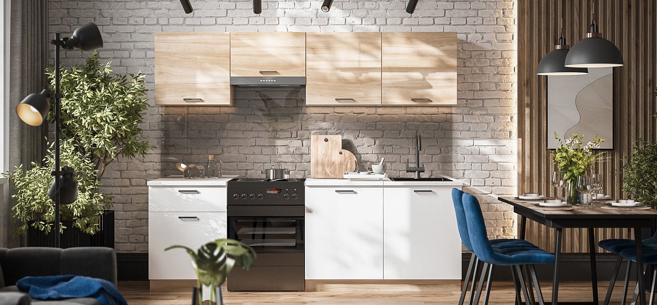 Кухонный гарнитур Люкс-240 Сонома