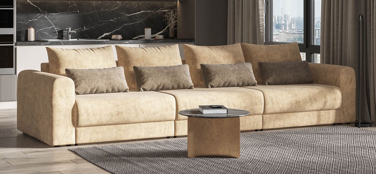 Модульный диван Ричмонд Модуль Макс велюр Роял шампань