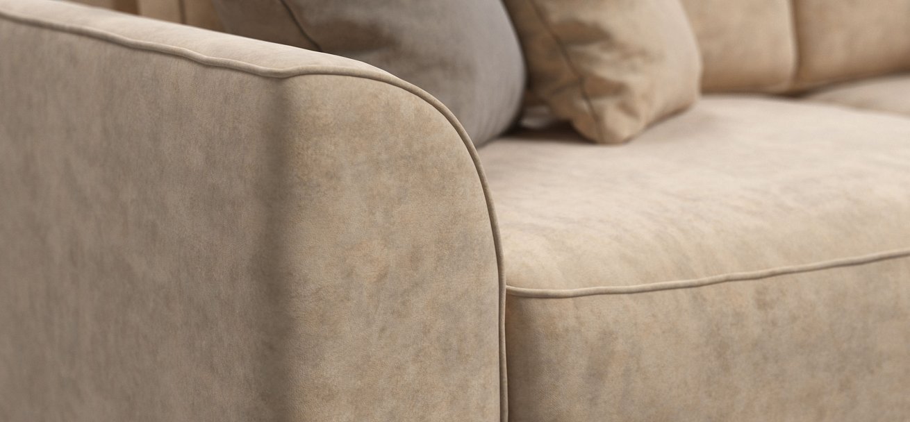 Диван Кинг Модуль Макс велюр Роял шампань