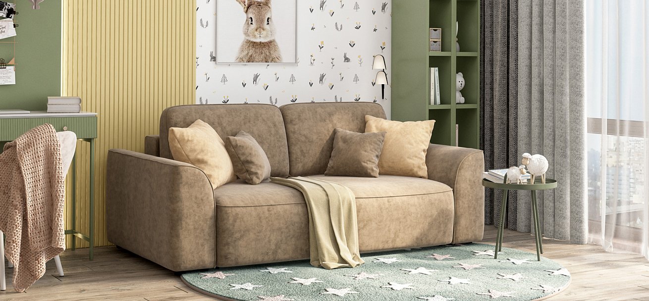 Диван Кинг Модуль велюр Роял тауп