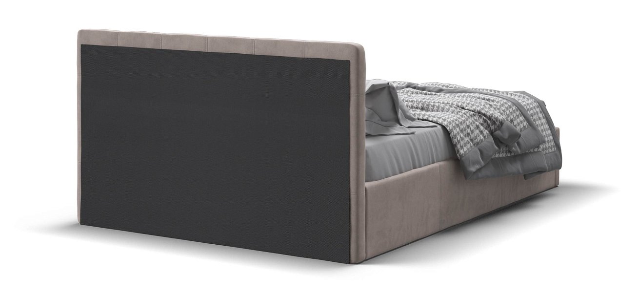 Белла Кровать без ПМ 140*200 велюр Монолит латте