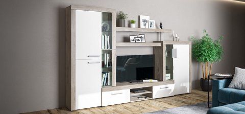 Стенка Монтана Сонома, Белый снег 2