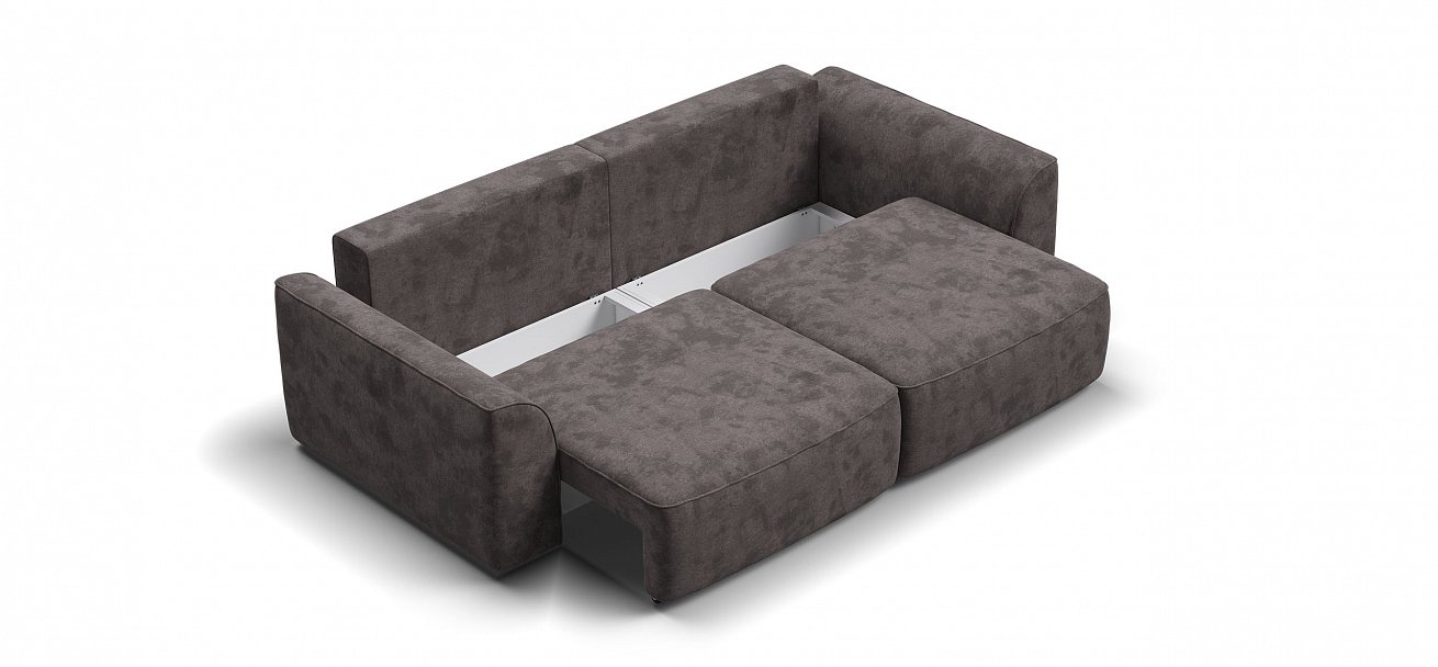 Диван Кинг Модуль велюр Алькантара серый