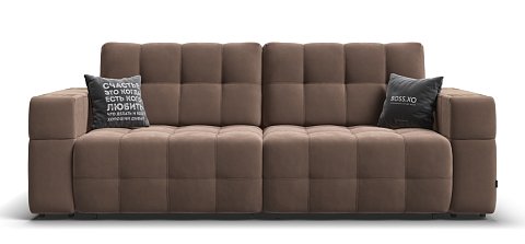 Диван Босс ХО велюр Монолит мокко / Дымчатый Крафт 1