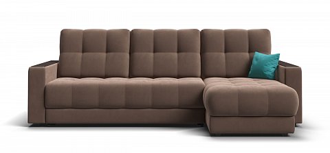 Угловой диван Босс Классик велюр Монолит мокко 1