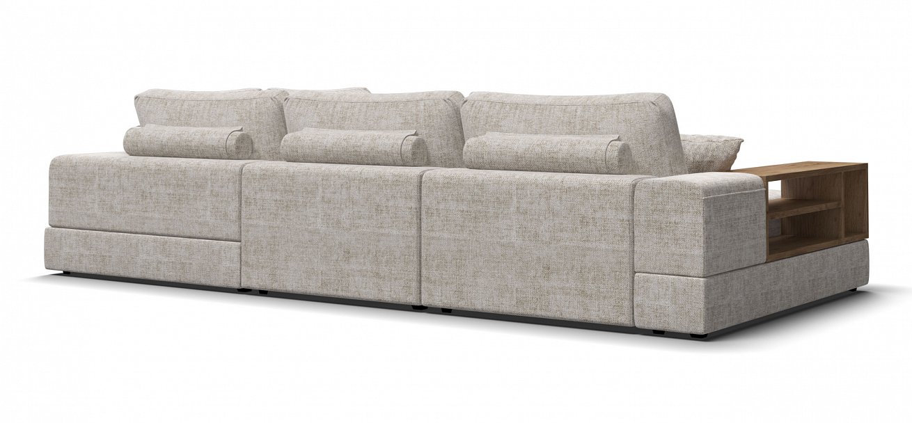 П-образный диван-кровать Босс Модуль Шенилл Смарт кварц