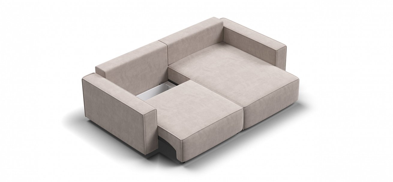 Угловой диван Босс Софт Модуль велюр Монолит латте