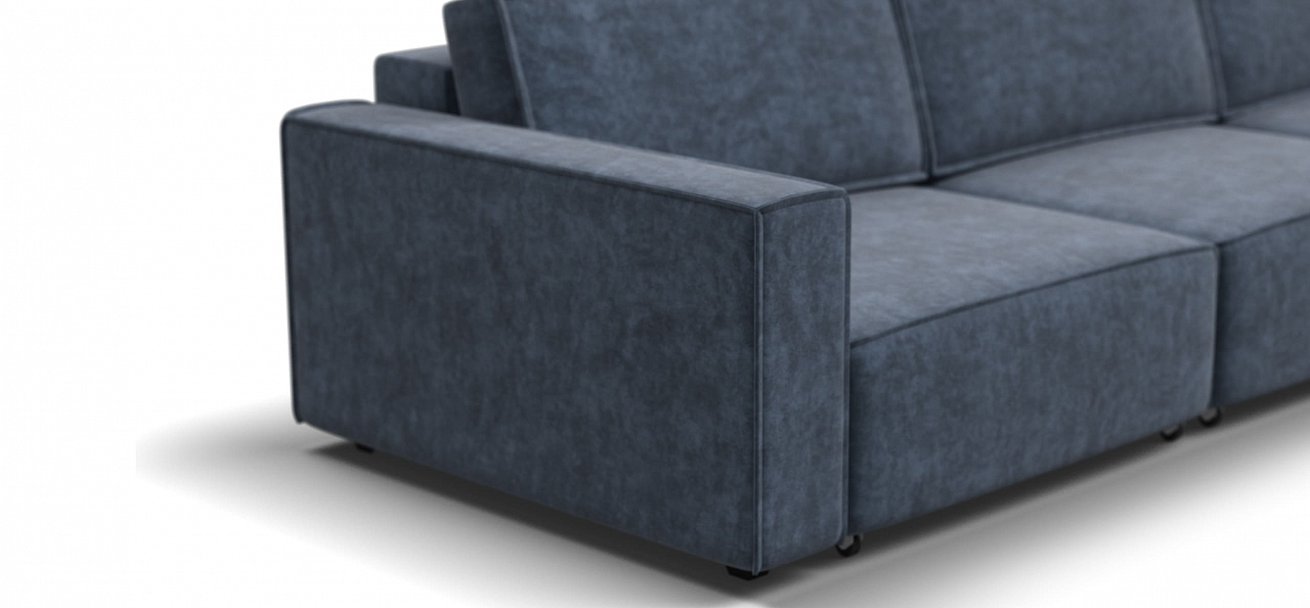 Угловой диван Босс Софт Модуль Макс велюр Роял синий