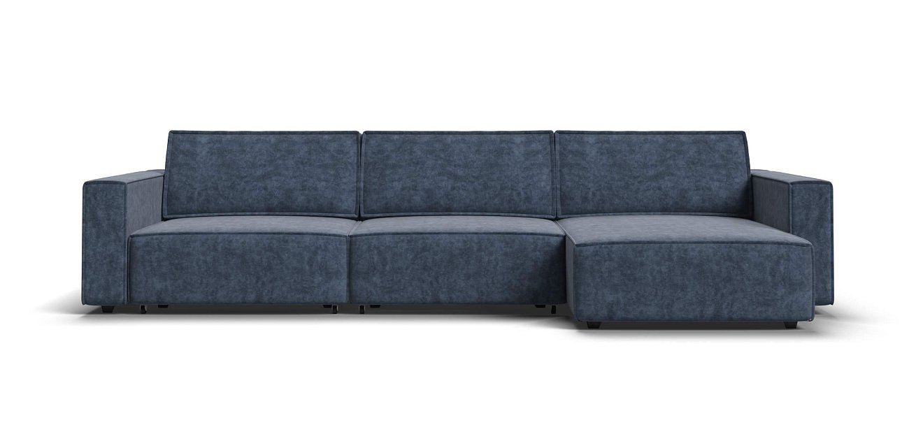 Угловой диван Босс Софт Модуль Макс велюр Роял синий