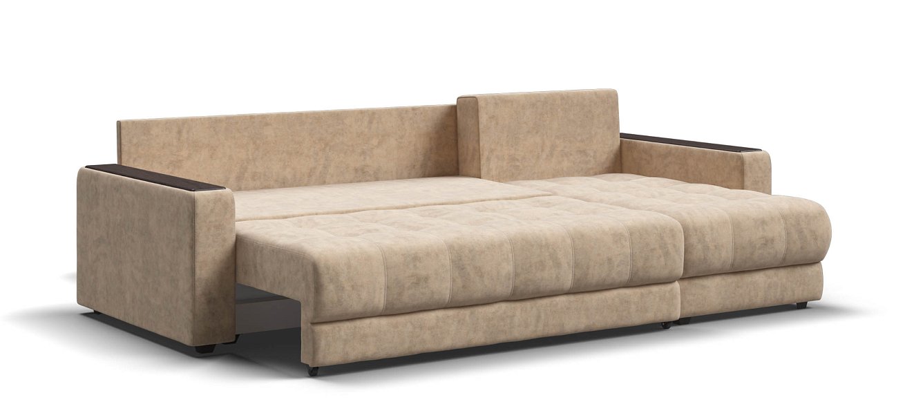 Угловой диван Босс Классик велюр Роял шампань