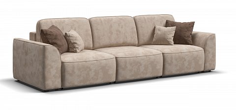 Диван Кинг Модуль Макс велюр Алькантара пепел 1