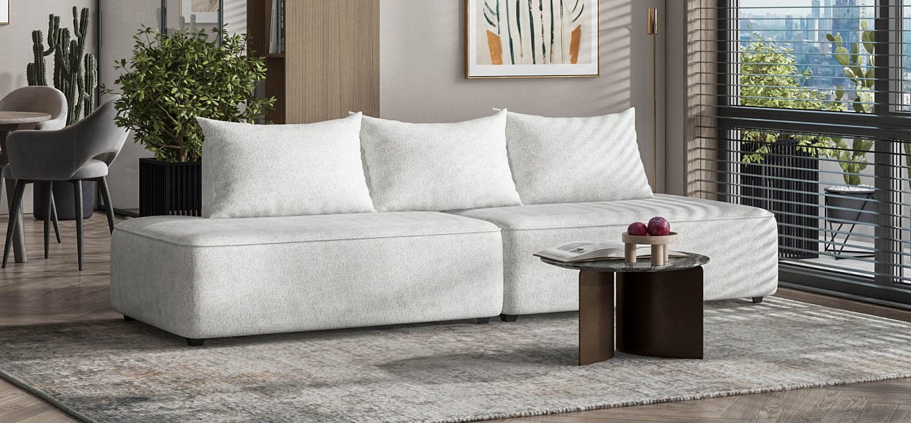 Диван Кинг Твин Шенилл Клауд крем