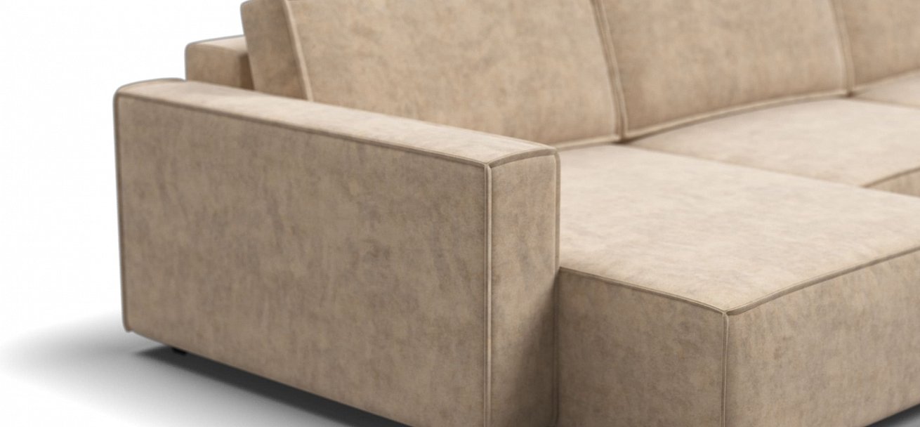 П-образный диван Босс Софт Модуль велюр Роял шампань