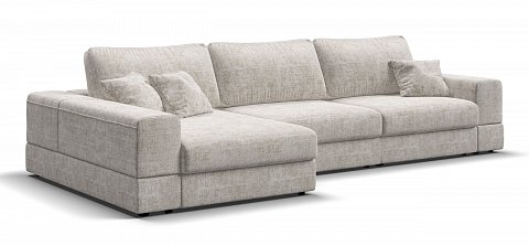 Угловой диван-кровать Босс Модуль ХЛ Шенилл Смарт кварц 1