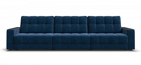 Диван Босс Гранд велюр Монолит синий 1