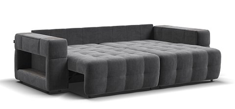 Диван Босс ХО велюр Монолит серый / Камень 3