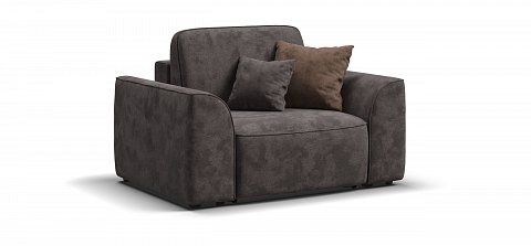 Кресло Кинг Модуль велюр Алькантара серый 1