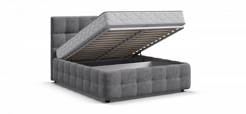 Босс Кровать+ПМ 140*200 велюр Роял агат 3