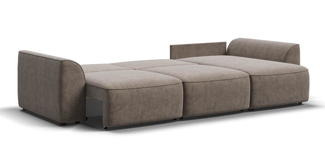 Угловой диван Кинг велюр Роял тауп