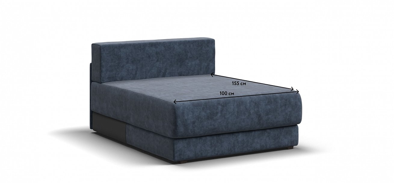 Ричмонд Модуль оттоманка велюр Роял синий