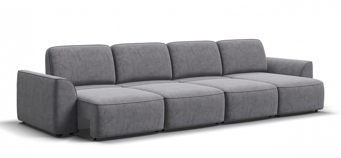 Угловой диван Кинг Модуль Макс велюр Роял агат