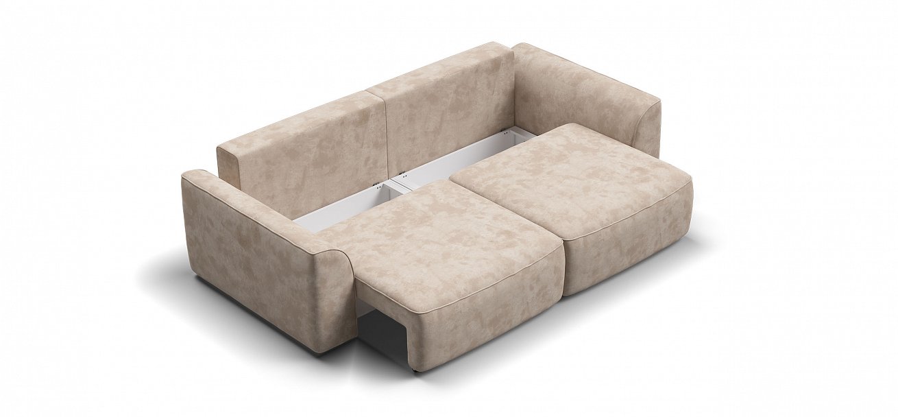 Диван Кинг Модуль велюр Алькантара пепел